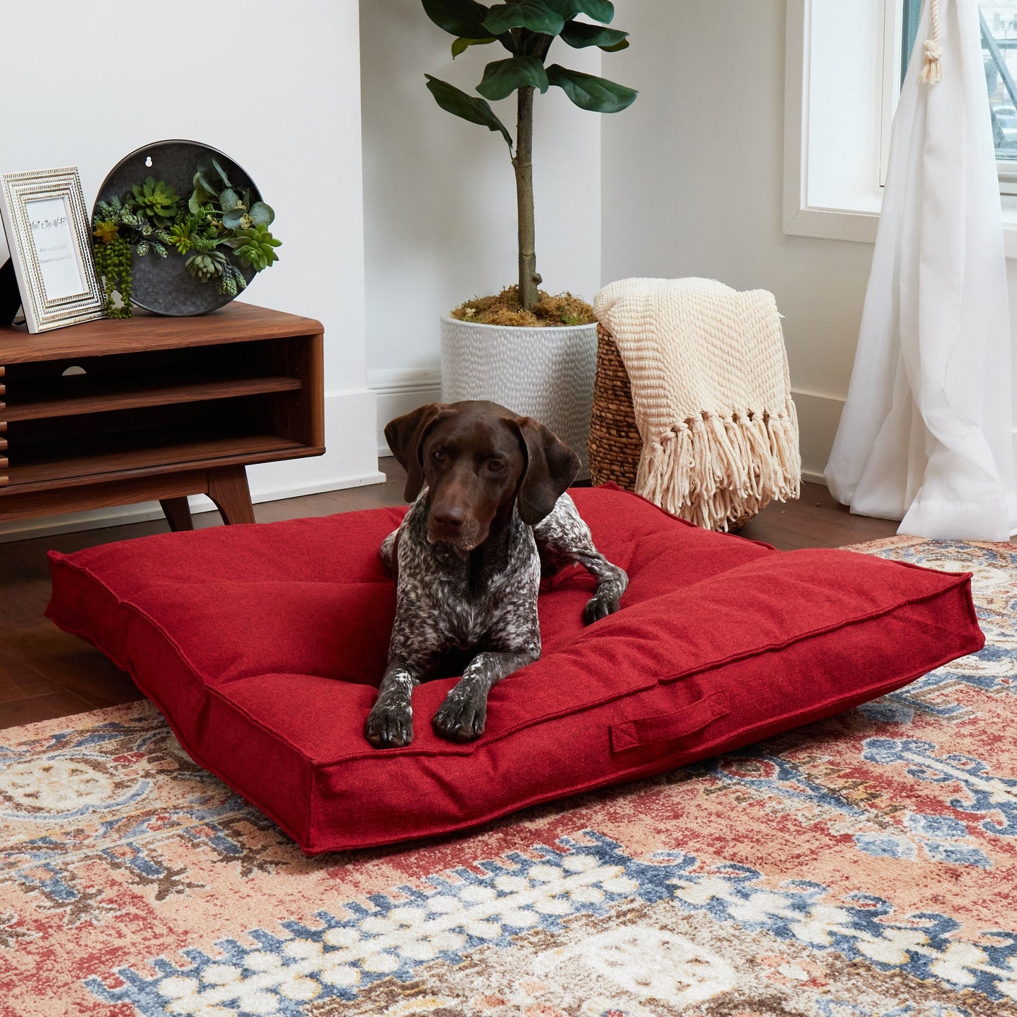 Milo Square Tufted Dog Bed