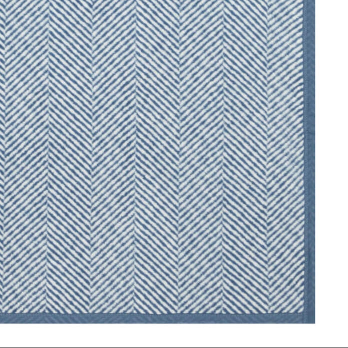 Harborview Herringbone Cornflower Dog Blanket
